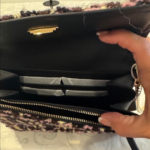 Tory Burch Tweed Emerson Crossbody Bag - Picture 7 of 12